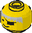 Minifig Head with Messy Hair and Eye Patch Pattern