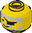 Minifig Head with Messy Hair, Beard and Eye Patch Pattern
